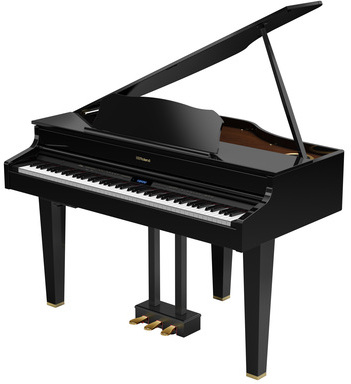 Roland Gp607 - Polished Ebony - Digitalpiano mit Stand - Main picture
