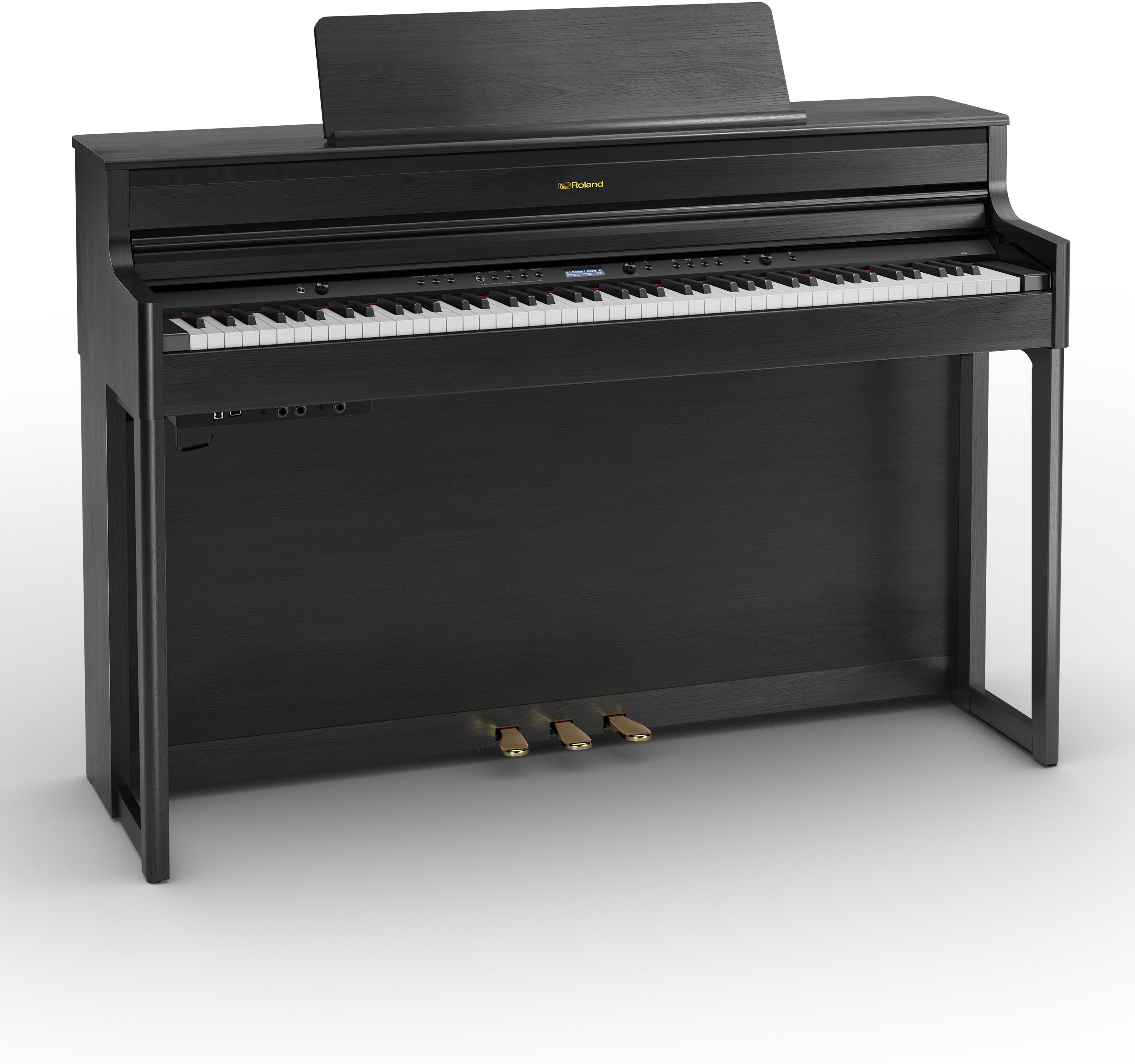 Roland Hp704 Ch - Noir Mat - Digitalpiano mit Stand - Main picture