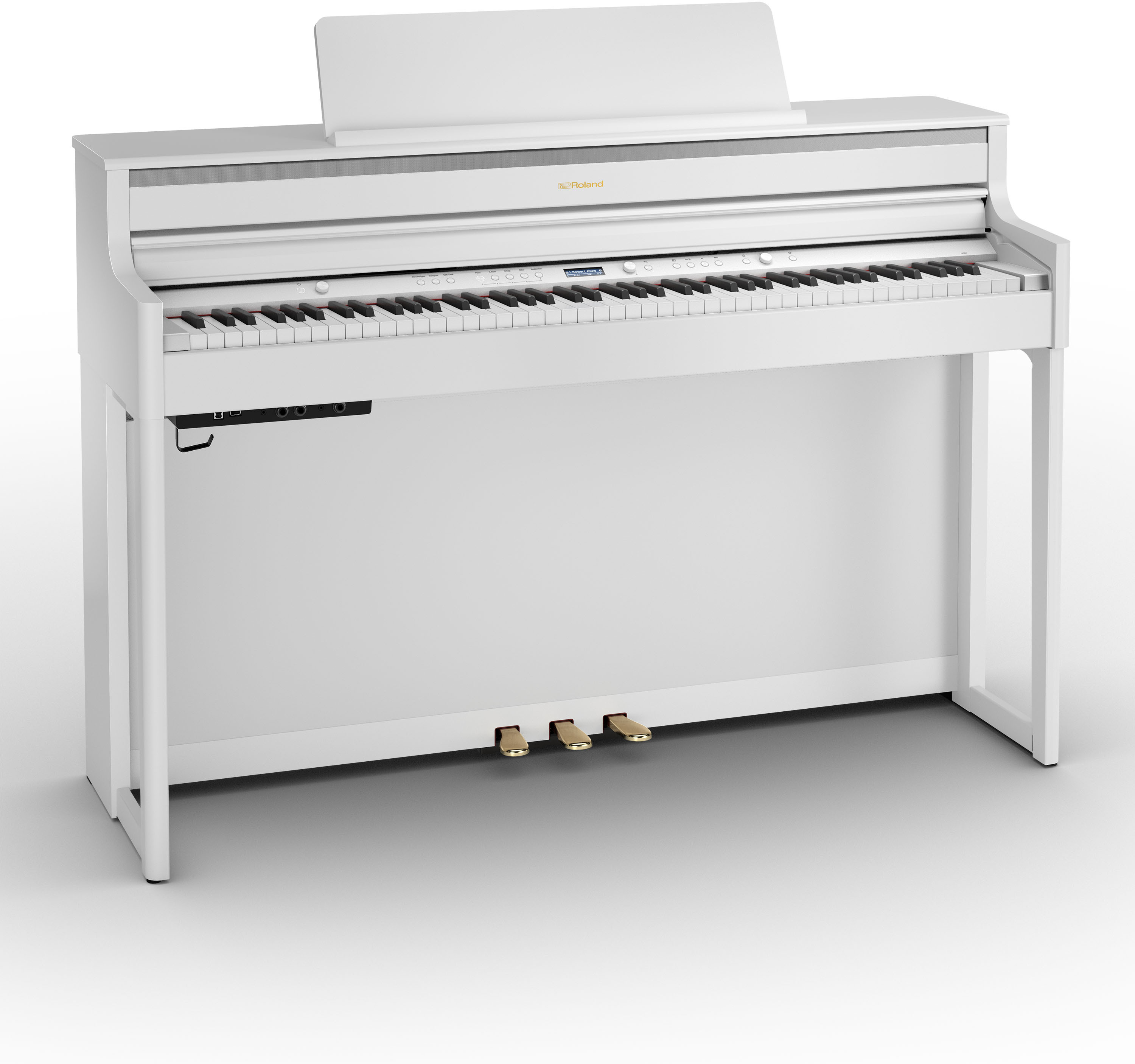 Roland Hp704 Wh White - Digitalpiano mit Stand - Main picture
