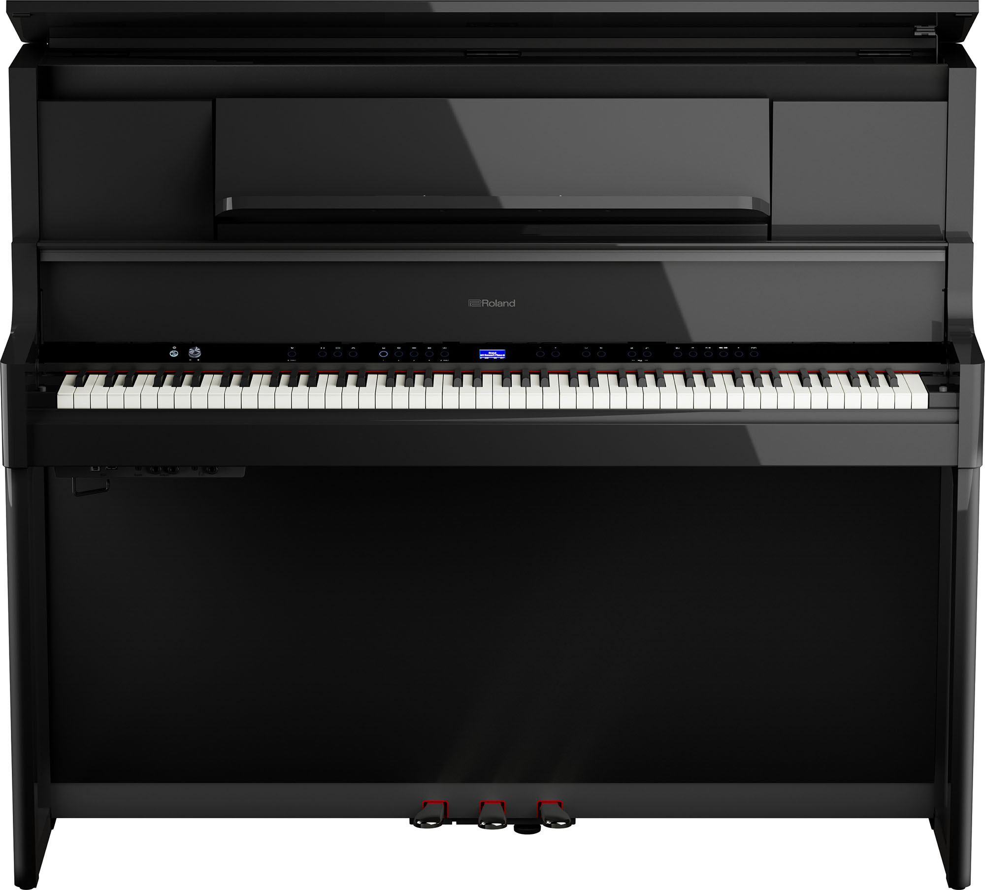 Roland Lx-9-pe - Polished Ebony - Digitalpiano mit Stand - Main picture