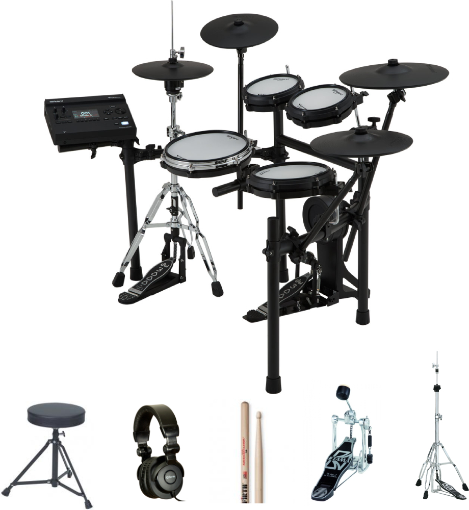 Roland Td-316 V-drums Bundle Complet - X-hp1 + Dt90 + Vic5a + Hp30 + Hh45wn - Drum Promo Set - Main picture