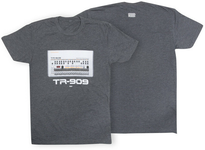 Roland Tr-909 Crew T-shirt Charcoal - M - T-shirt - Main picture
