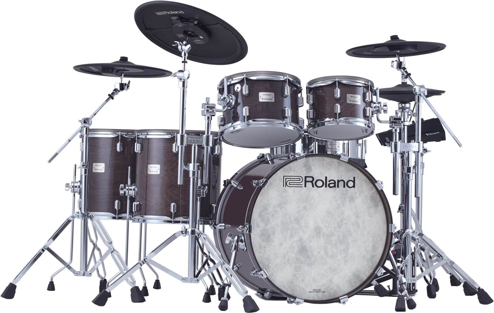 Roland Vad716 V-drums Kit - Gloss Ebony - Komplett E-Drum Set - Main picture