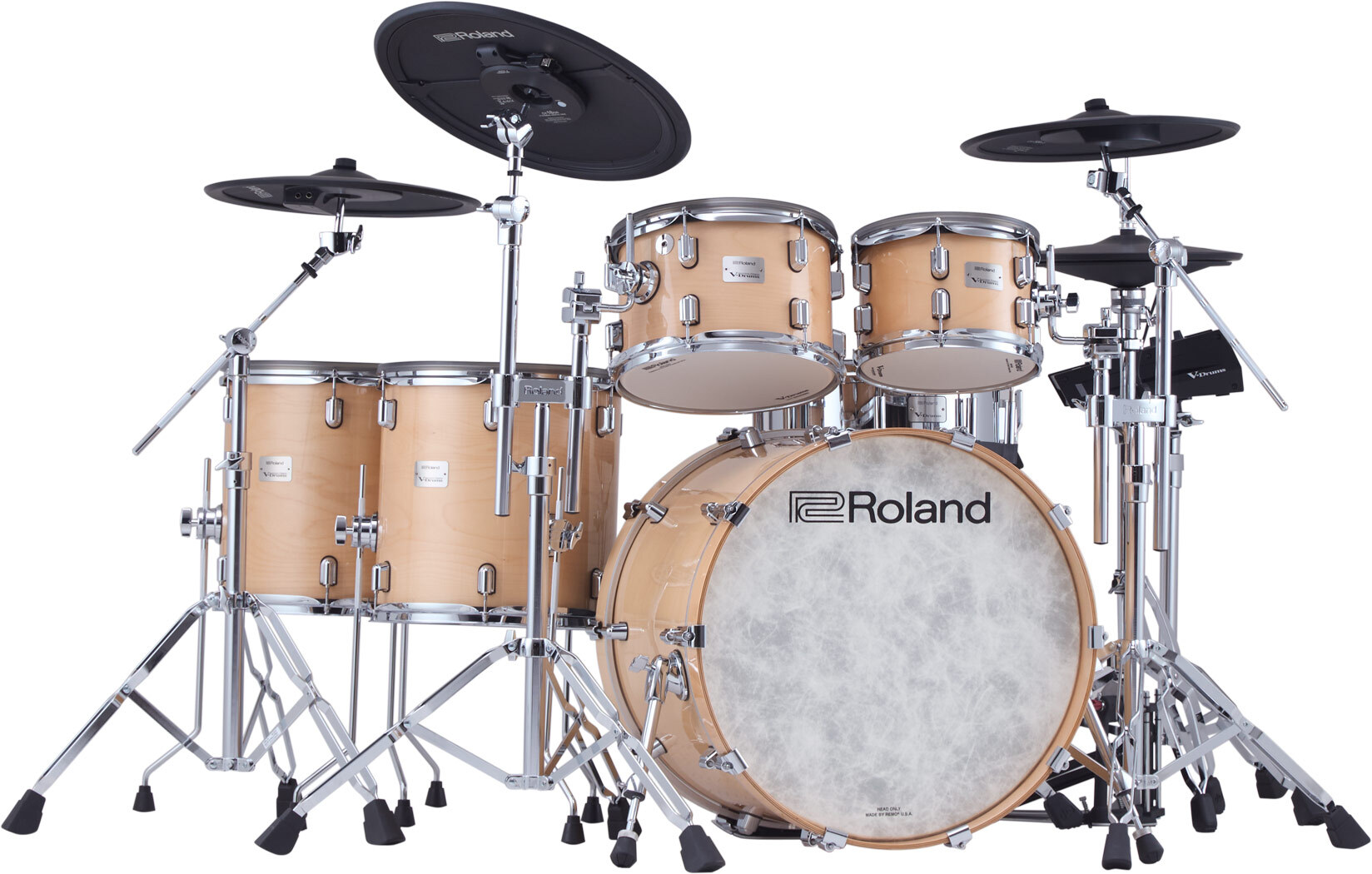 Roland Vad716 V-drums Kit - Gloss Natural - Komplett E-Drum Set - Main picture