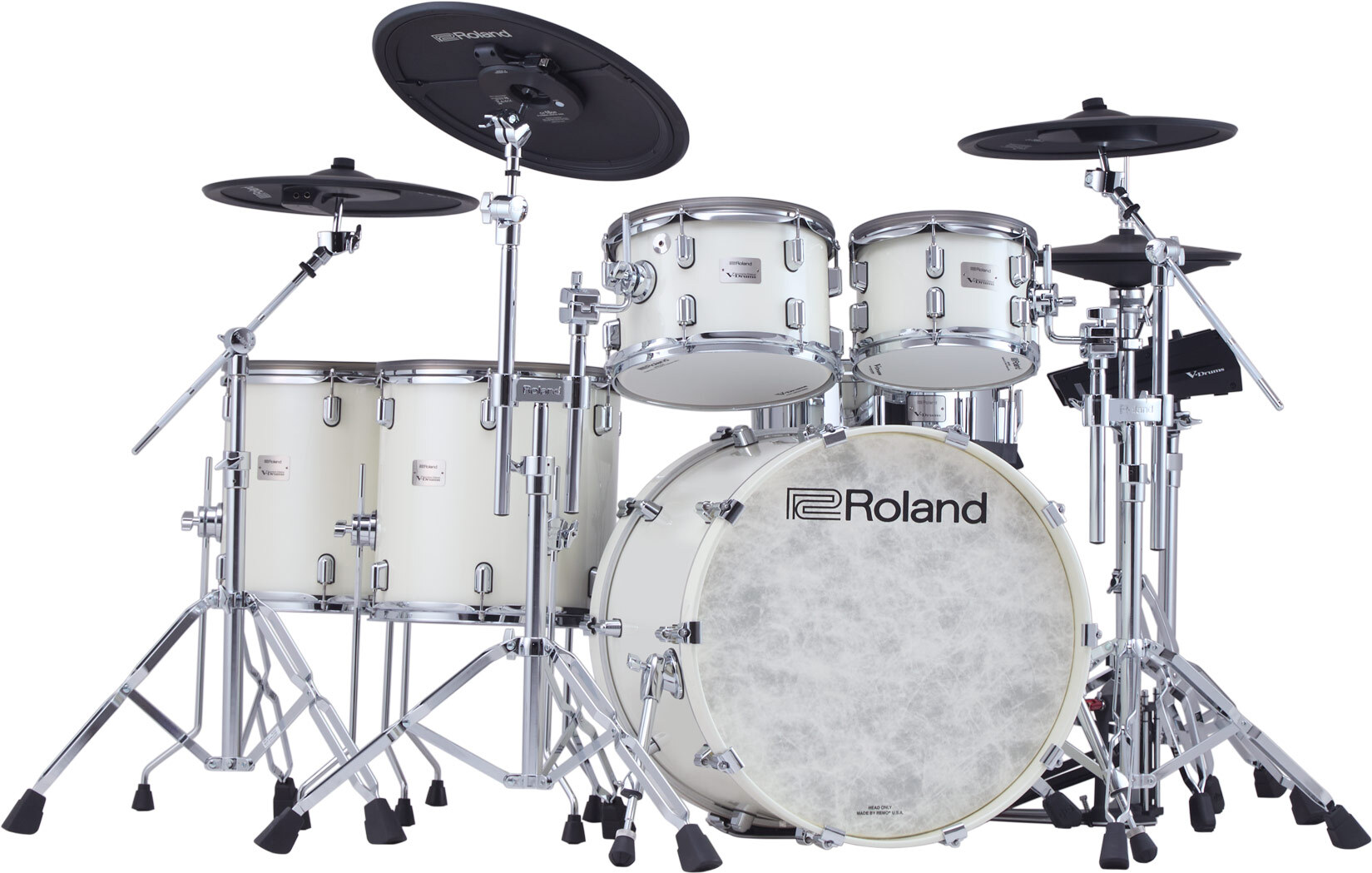 Roland Vad716 V-drums Kit - Pearl White - Komplett E-Drum Set - Main picture