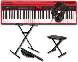 Klaviere set Roland GO:Keys 61 K + STAND + BANQUETTE + CASQUE Pro 580