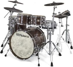 Komplett e-drum set Roland VAD716 Batterie V-Drums Acoustic Design Gloss Ebony