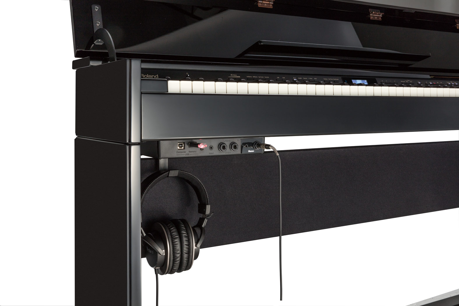 Roland Dp603 - Contemporary Black - Digitalpiano mit Stand - Variation 3
