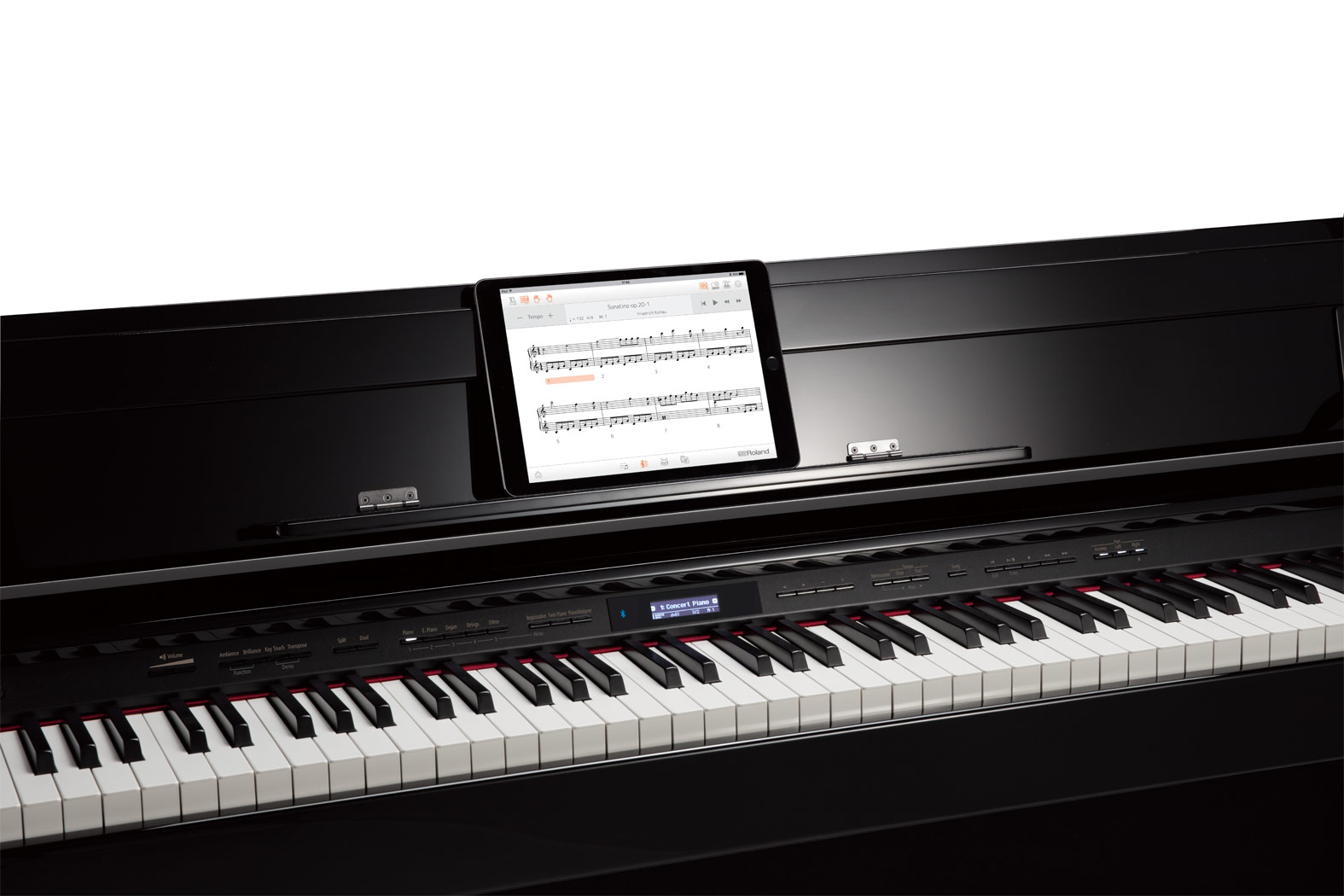 Roland Dp603 - Polished Ebony - Digitalpiano mit Stand - Variation 6