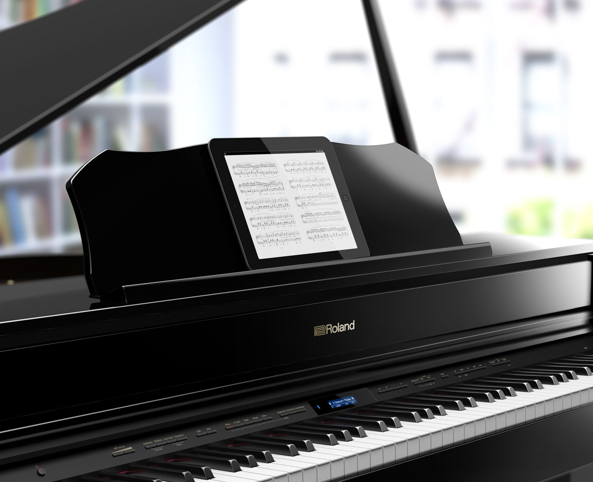 Roland Gp607 - Polished Ebony - Digitalpiano mit Stand - Variation 4