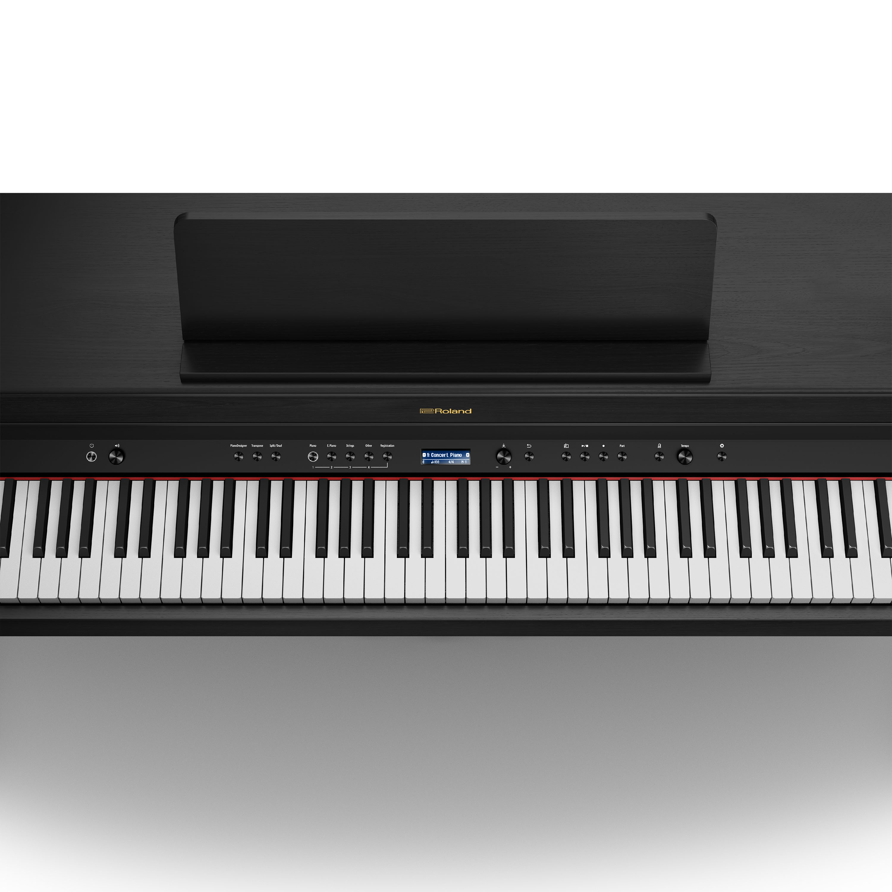 Roland Hp 702 Ch Noir Mat - Digitalpiano mit Stand - Variation 1