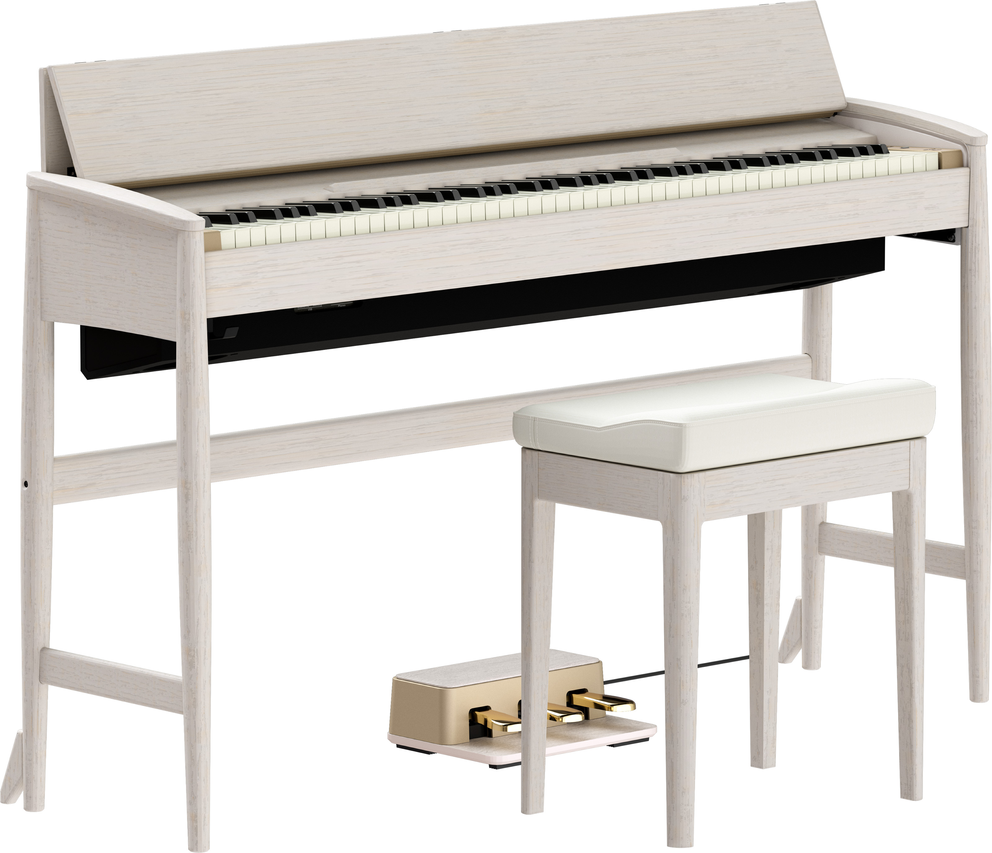 Roland Kiyola Kf-20 - Blanc Pur - Digitalpiano mit Stand - Variation 7