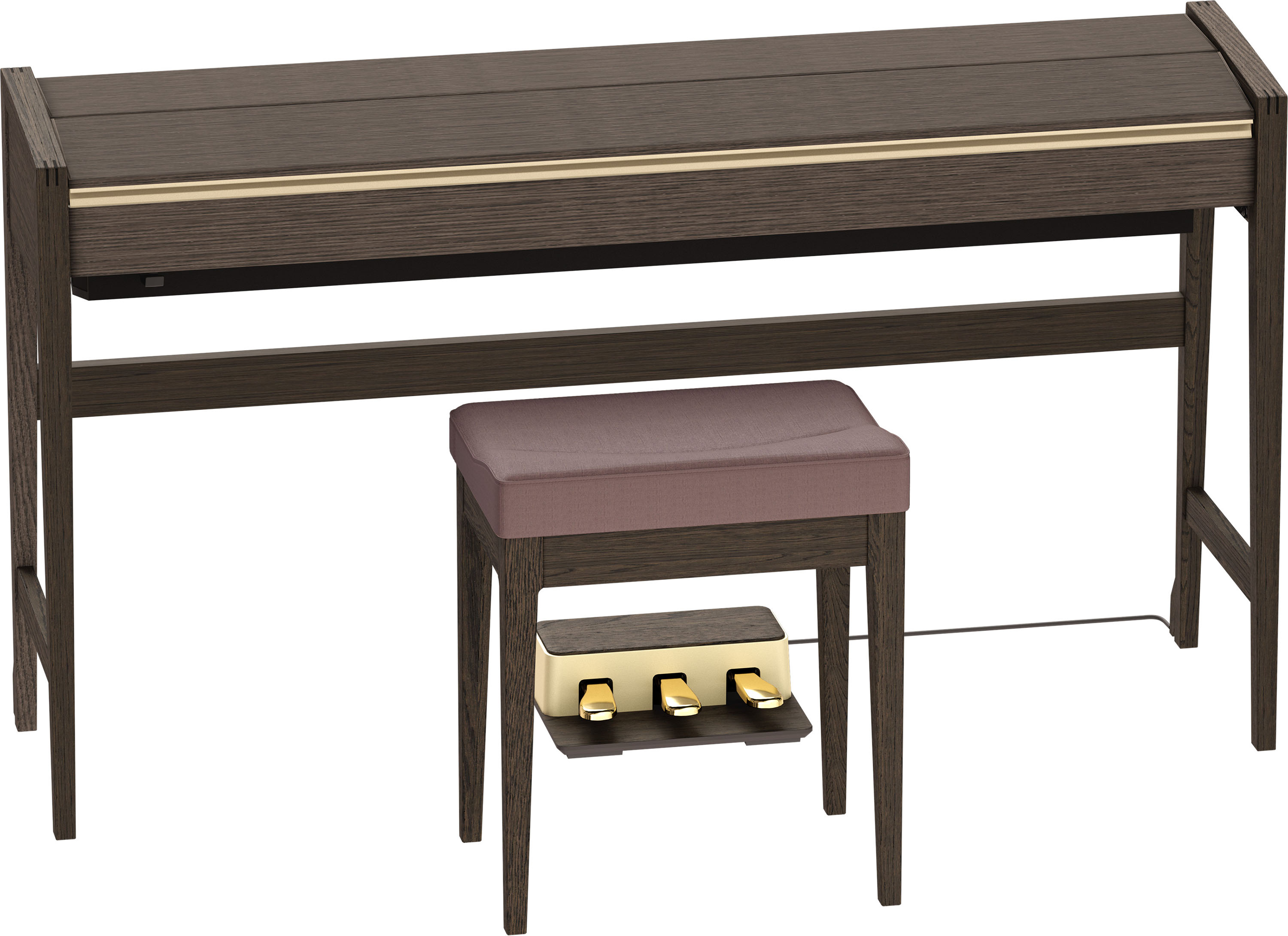 Roland Kiyola Kf-25 - Chene Fume - Digitalpiano mit Stand - Variation 1