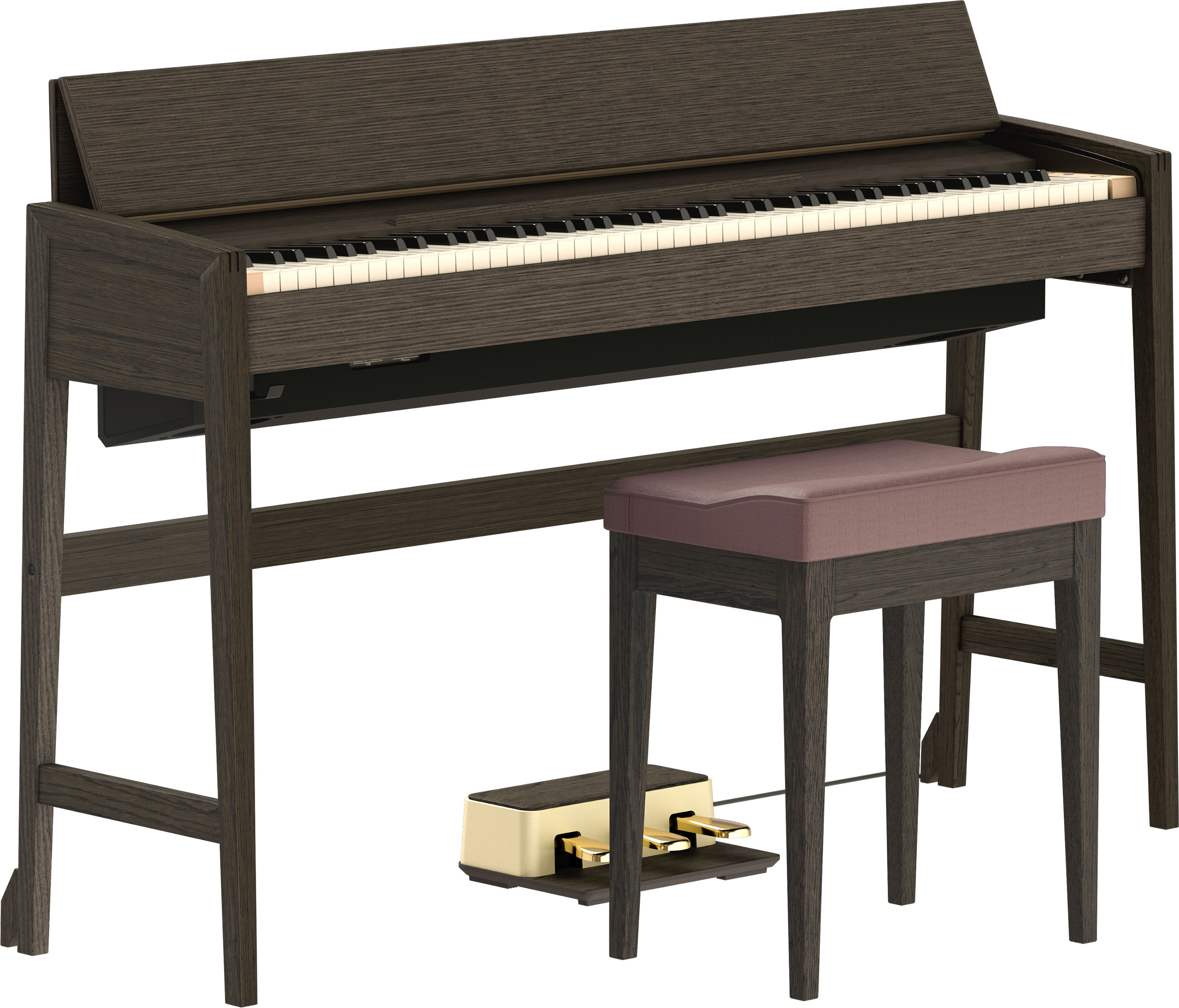 Roland Kiyola Kf-25 - Chene Fume - Digitalpiano mit Stand - Variation 5
