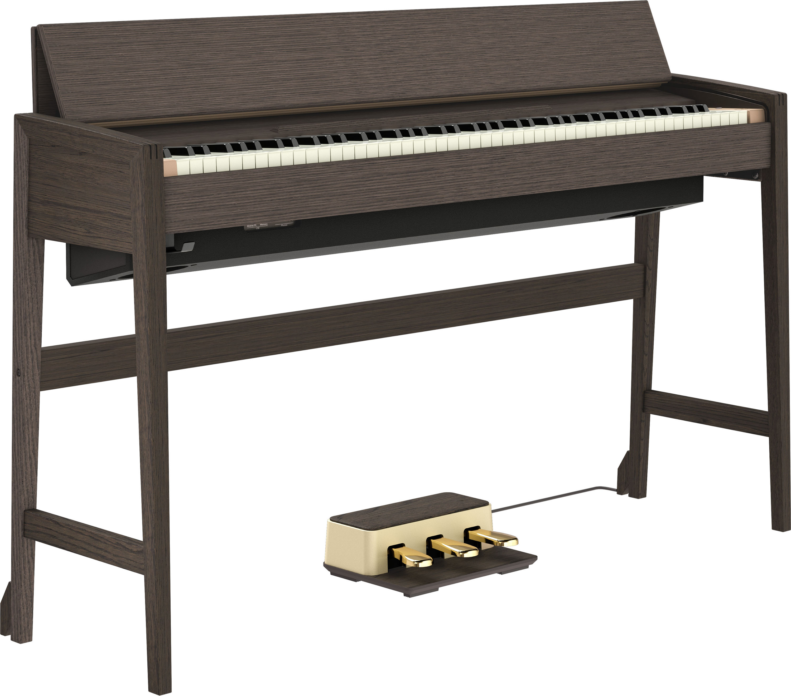 Roland Kiyola Kf-25 - Chene Fume - Digitalpiano mit Stand - Variation 6