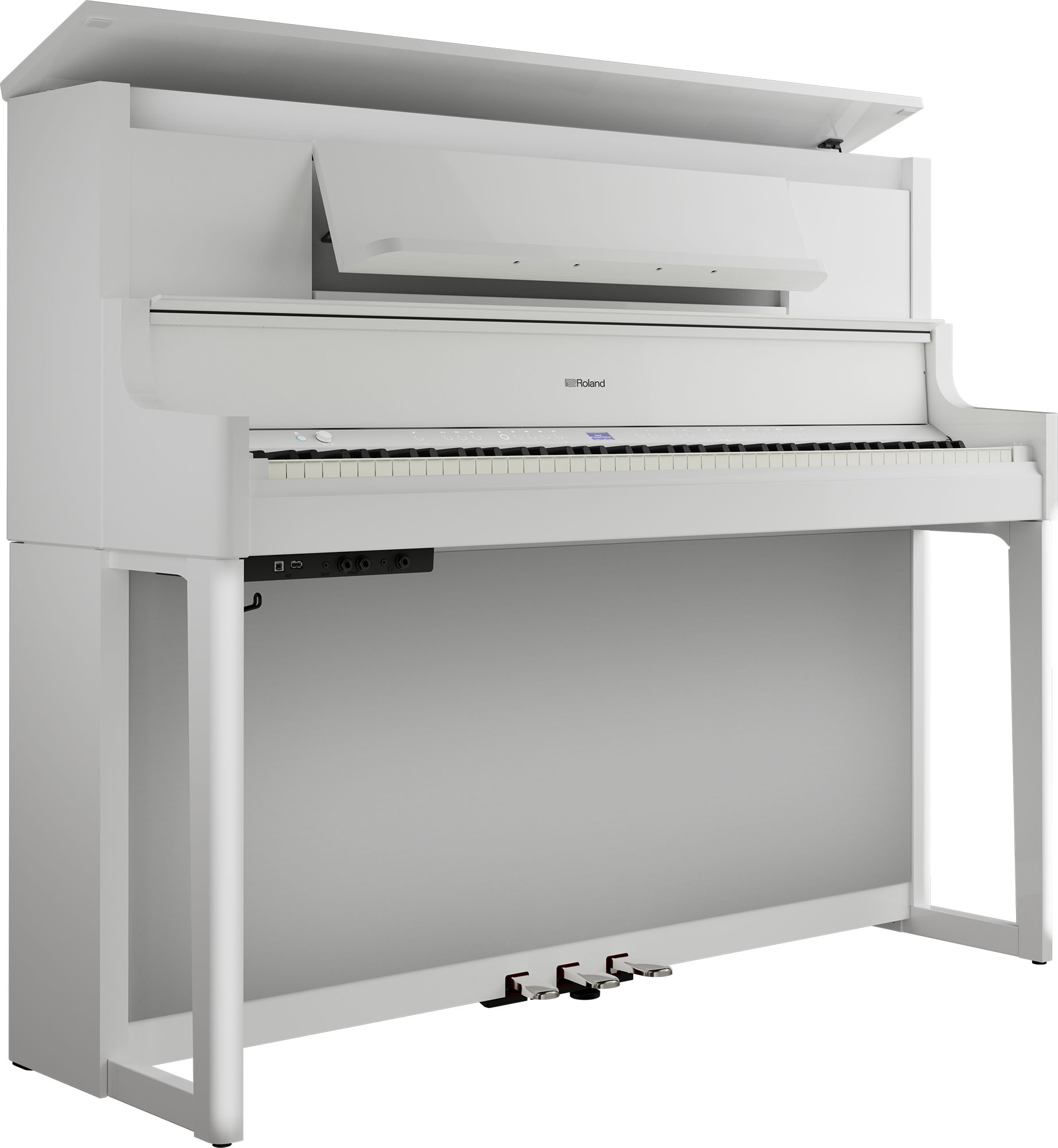 Roland Lx-9-pw - Polished White - Digitalpiano mit Stand - Variation 1