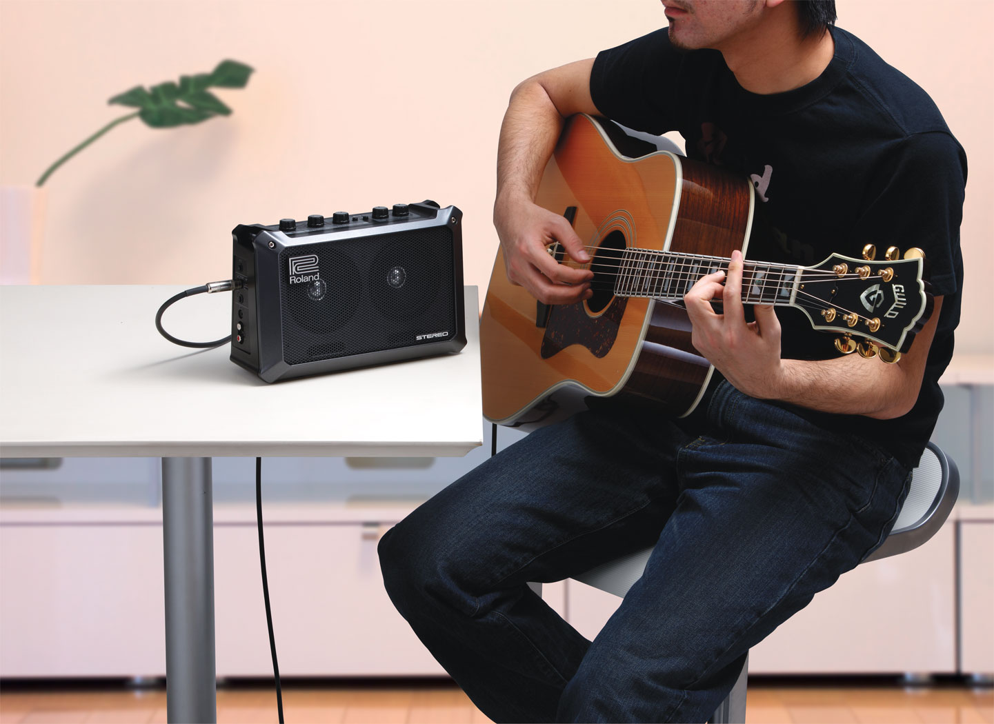 Roland Mobile Cube Battery Power Stereo Amp 2.5w 2x4 - Mini-Verstärker für Gitarre - Variation 6