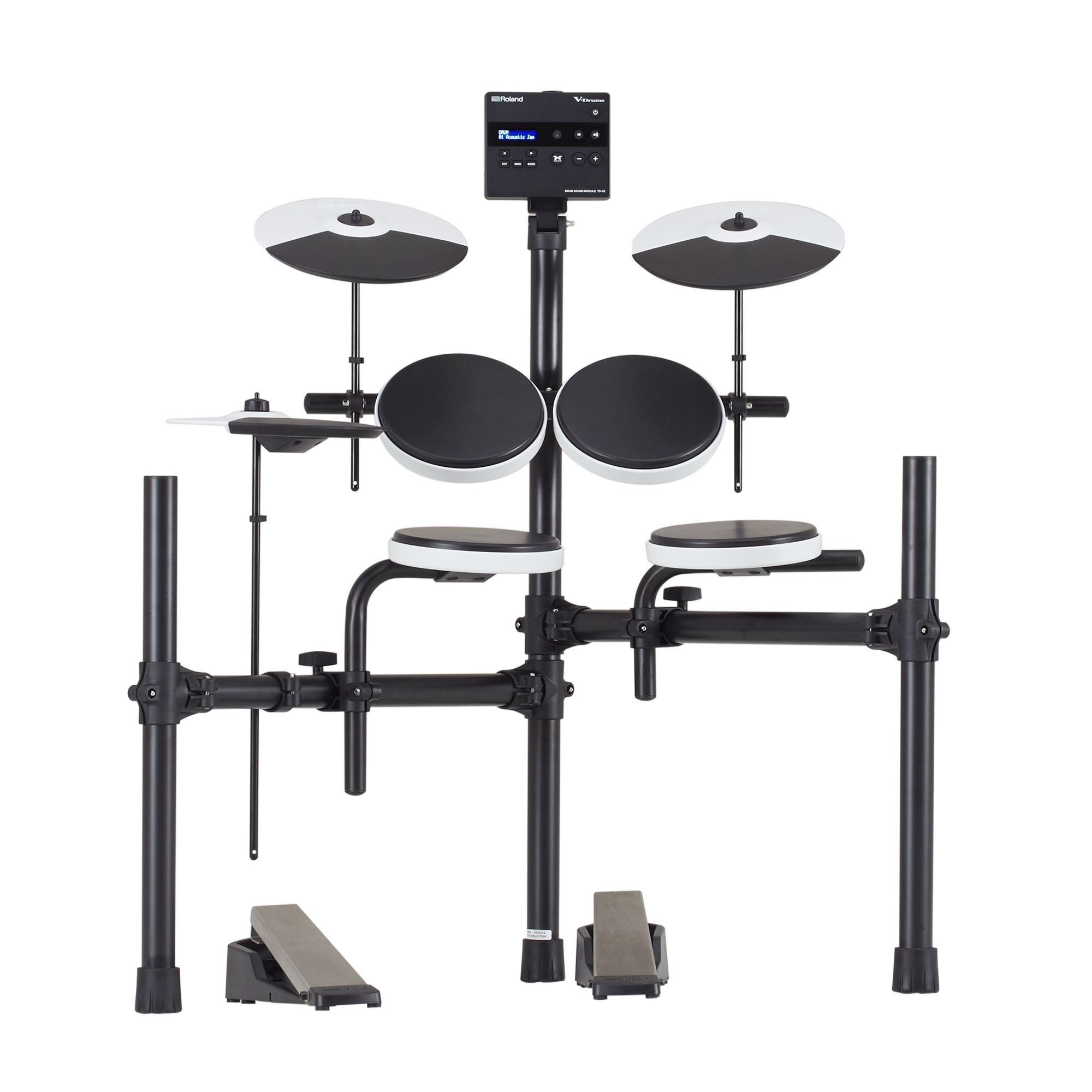 Roland Td-02k Bundle Complet - X-hp1 + Dt90 + Vic5a - Drum Promo Set - Variation 1