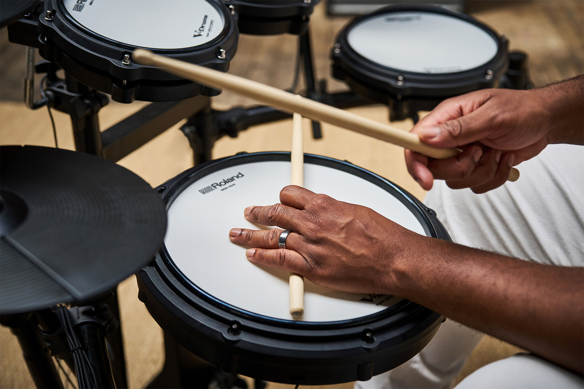 Roland Td-313 V-drums Kit - Komplett E-Drum Set - Variation 7
