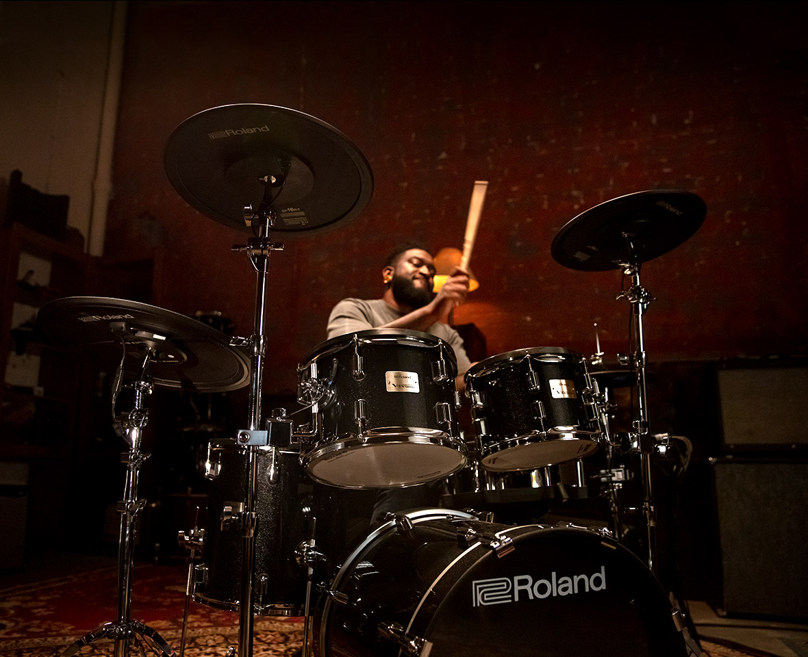 Roland Vad 506 V-drums Acoustic Design 5 Futs - Komplett E-Drum Set - Variation 1