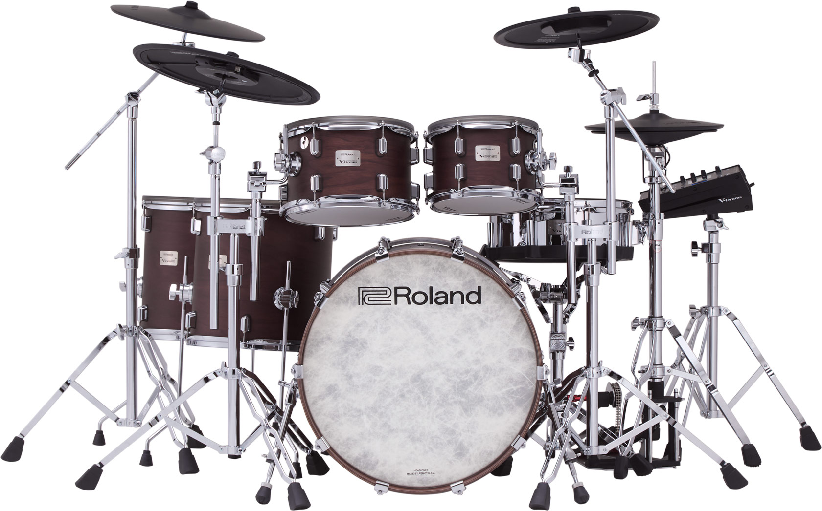Roland Vad716 V-drums Kit - Satin Walnut - Komplett E-Drum Set - Variation 1