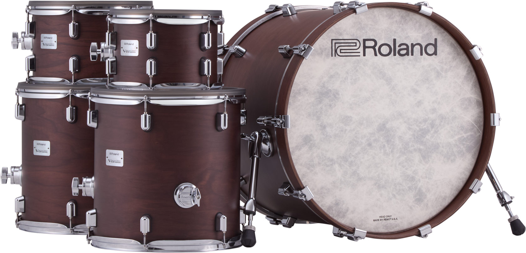 Roland Vad716 V-drums Kit - Satin Walnut - Komplett E-Drum Set - Variation 5