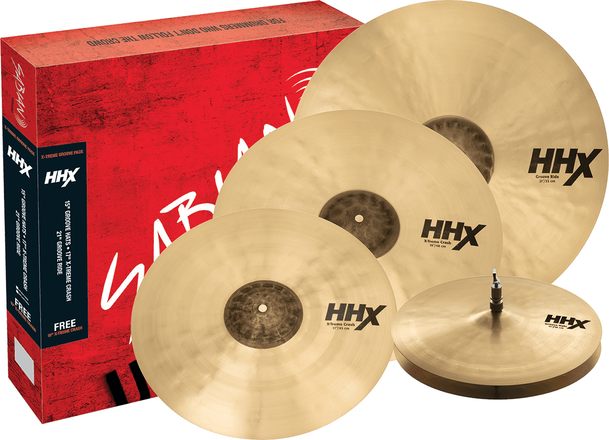 Sabian Pack 3 Cymbales + 1 Offerte - X-treme Groove - Becken Set - Main picture