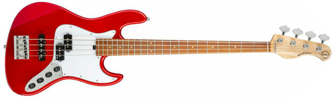 Sadowsky Hybrid P/j Bass 21 Fret 4c Metroexpress Mor - Candy Apple Red Metallic - Solidbody E-bass - Main picture