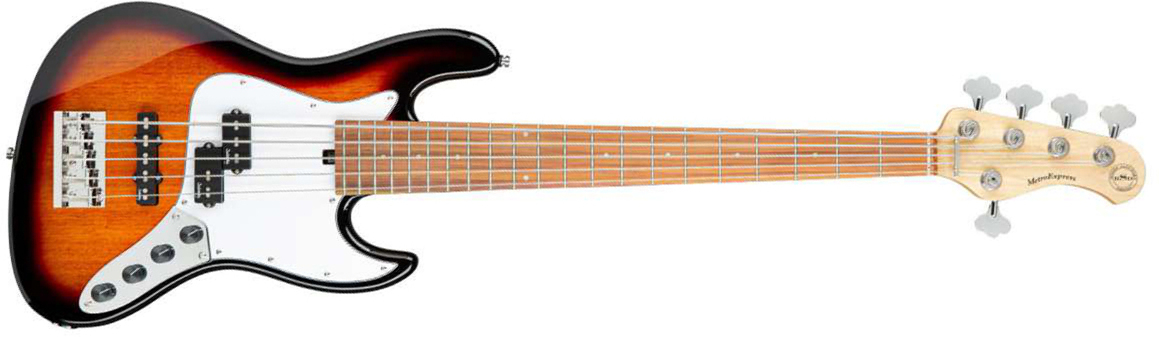 Sadowsky Hybrid P/j Bass 21 Fret 5c Metroexpress Mor - Tobacco Sunburst - Solidbody E-bass - Main picture