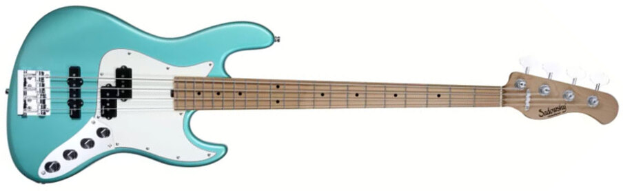 Sadowsky Hybrid Pj Bass 21 Fret 4c Metroexpress V2 Mn - Sage Green Metallic - Solidbody E-bass - Main picture