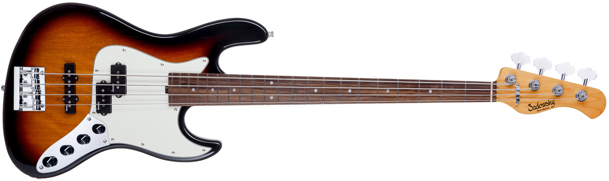 Sadowsky Hybrid Pj Bass 21 Fret 4c Metroexpress V2 Pf - Tobacco Burst - Solidbody E-bass - Main picture