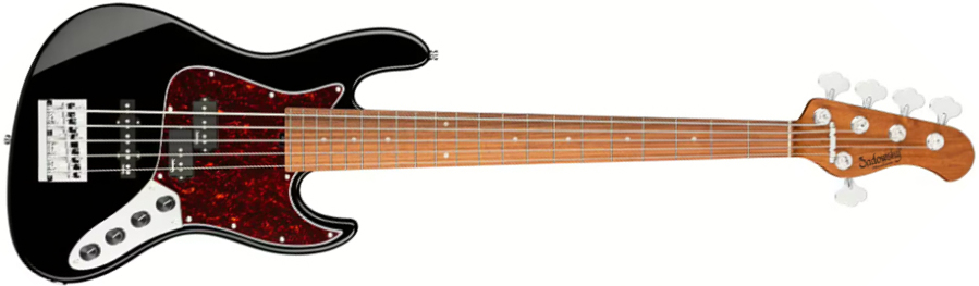 Sadowsky Hybrid Pj Bass 21-fret 5c Metroexpress Mor - Black Pearl - Solidbody E-bass - Main picture