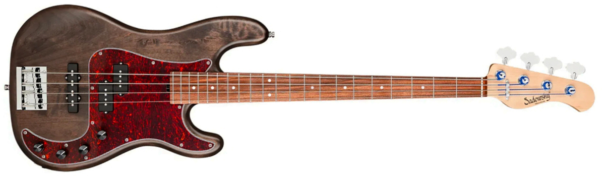 Sadowsky Hybrid Pj Bass 21 Fret Alder 4c Metroline All Active Mor - Nirvana Black Transparent Satin - Solidbody E-bass - Main picture