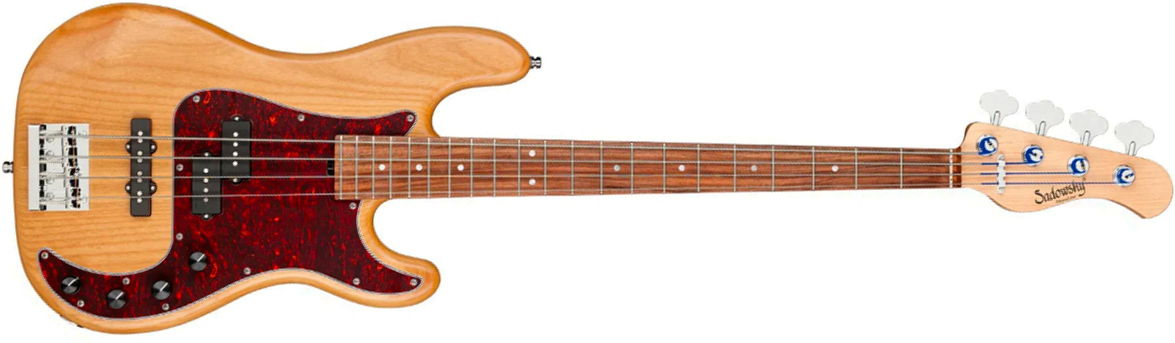 Sadowsky Hybrid Pj Bass 21 Fret Alder 4c Metroline All Active Mor - Natural Transparent Satin - Solidbody E-bass - Main picture