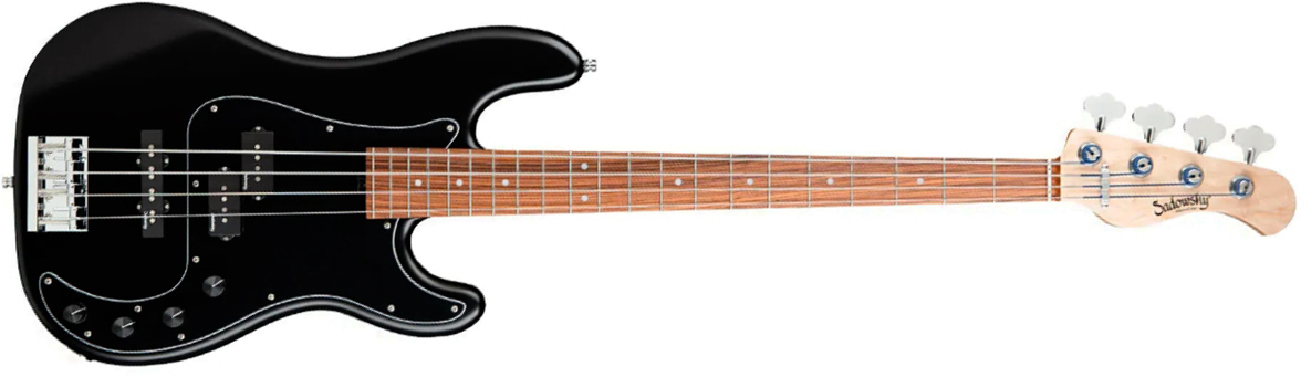 Sadowsky Hybrid Pj Bass 21 Fret Alder 4c Metroline All Active Mor - Solid Black Satin - Solidbody E-bass - Main picture