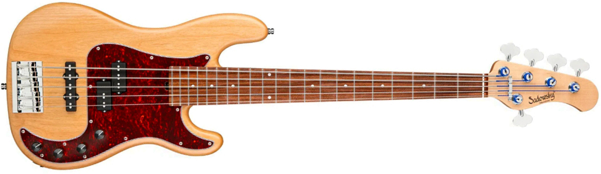 Sadowsky Hybrid Pj Bass 21 Fret Alder 5c Metroline All Active Mor - Natural Transparent Satin - Solidbody E-bass - Main picture