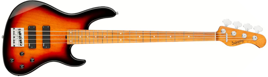Sadowsky Modern Bass 24-fret 4c Metroexpress Active Mn - Tobacco Sunburst Transparent - Solidbody E-bass - Main picture