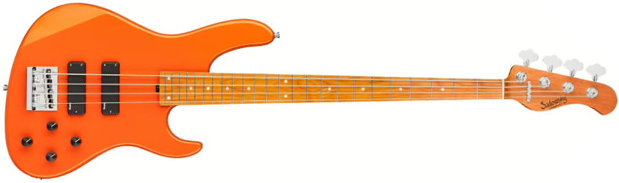 Sadowsky Modern Bass 24-fret 4c Metroexpress Active Mn - Solid Candy Apple Orange Metallic - Solidbody E-bass - Main picture