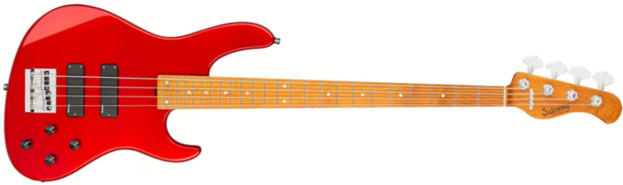 Sadowsky Modern Bass 24-fret 4c Metroexpress Active Mn - Candy Apple Red Metallic - Solidbody E-bass - Main picture