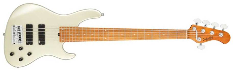 Sadowsky Modern Bass 24-fret 5c Metroexpress Active Mn - Solid Champagne Metallic - Solidbody E-bass - Main picture