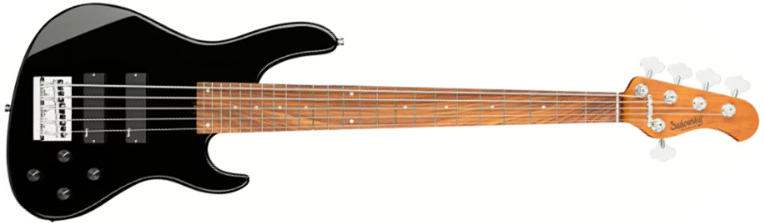 Sadowsky Modern Bass 24-fret 5c Metroexpress Active Mor - Solid Black - Solidbody E-bass - Main picture