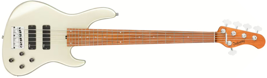 Sadowsky Modern Bass 24-fret 5c Metroexpress Active Mor - Solid Champagne Metallic - Solidbody E-bass - Main picture