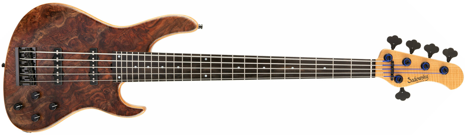 Sadowsky Modern Bass 24 Fret 5c Metroline Ltd 2021 All Okoume Active Mor - Natural - Solidbody E-bass - Main picture