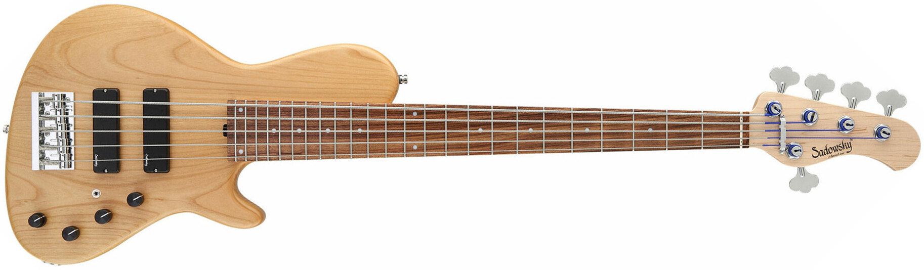 Sadowsky Single Cut Bass 24f Alder 5c Metroline All Active Pf - Natural Satin - Solidbody E-bass - Main picture