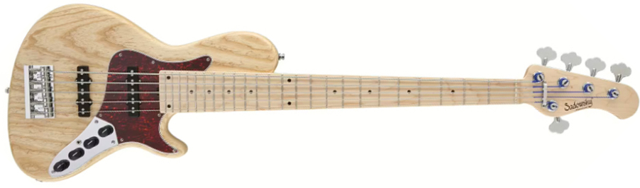 Sadowsky Single Cut Bass 24f Ash 5c Metroline All Active Mn - Natural Trans. Satin - Solidbody E-bass - Main picture