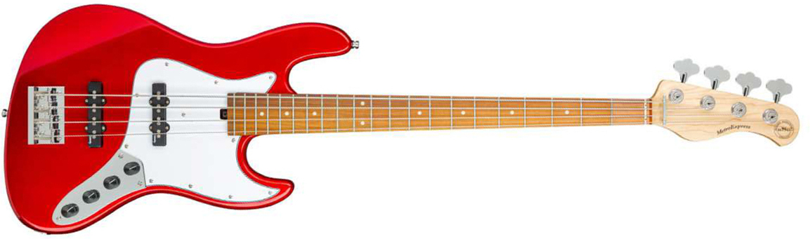 Sadowsky Vintage J/j Bass 21 Fret 4c Metroexpress Mor - Candy Apple Red - Solidbody E-bass - Main picture