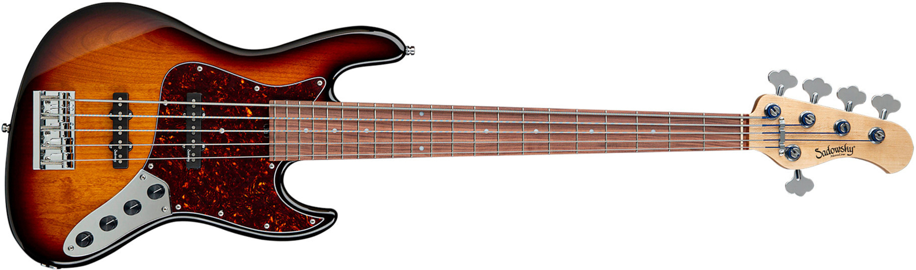 Sadowsky Vintage J/j Bass 21 Fret Alder 5c Metroline All Active Mor - '59 Burst Transparent - Solidbody E-bass - Main picture