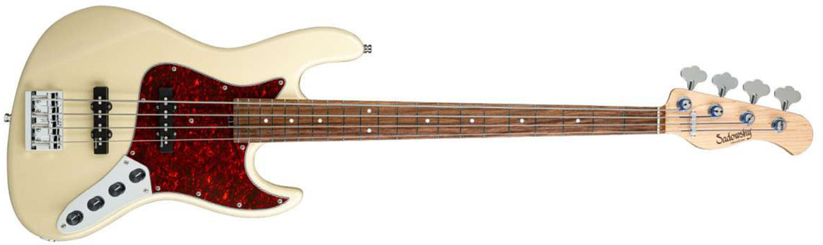 Sadowsky Vintage J/j Bass 21 Fret Ash 4c Metroline All Active Mor - Solid Olympic White - Solidbody E-bass - Main picture