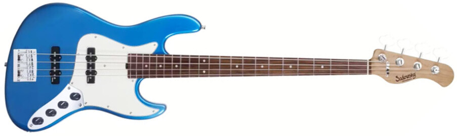 Sadowsky Vintage Jj Bass 21 Fret 4c Metroexpress V2 Pf - Ocean Blue Metallic - Solidbody E-bass - Main picture