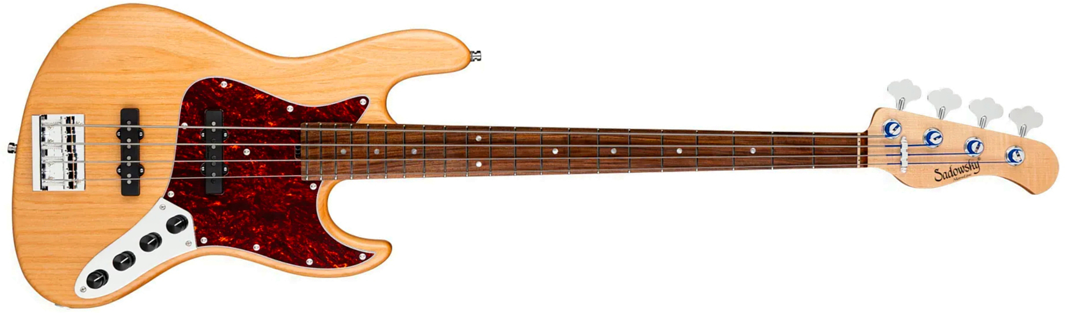 Sadowsky Vintage Jj Bass 21 Fret Alder 4c Metroline All Active Mor - Natural Transparent Satin - Solidbody E-bass - Main picture